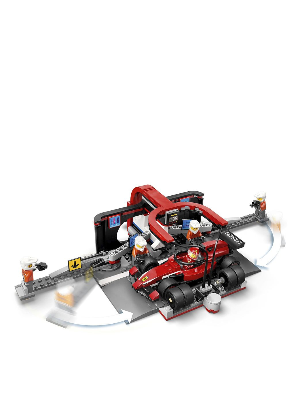 Конструктор City Піт-стоп і піт-екіпаж F1 з болідом Ferrari колір різнокольоровий CB-00271843 Lego (319075514)