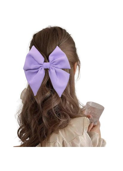 Бант для волосся з костюмної тканини Hand Made 16х18см, заколка автоматик Handmade (368772246)