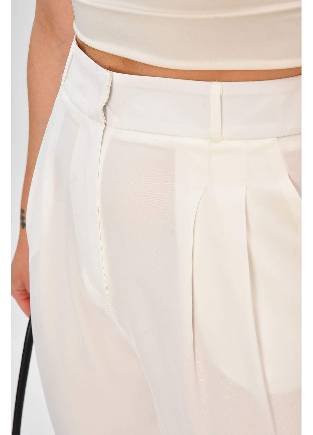 Брюки женские молочного цвета Let's Shop (353966434)