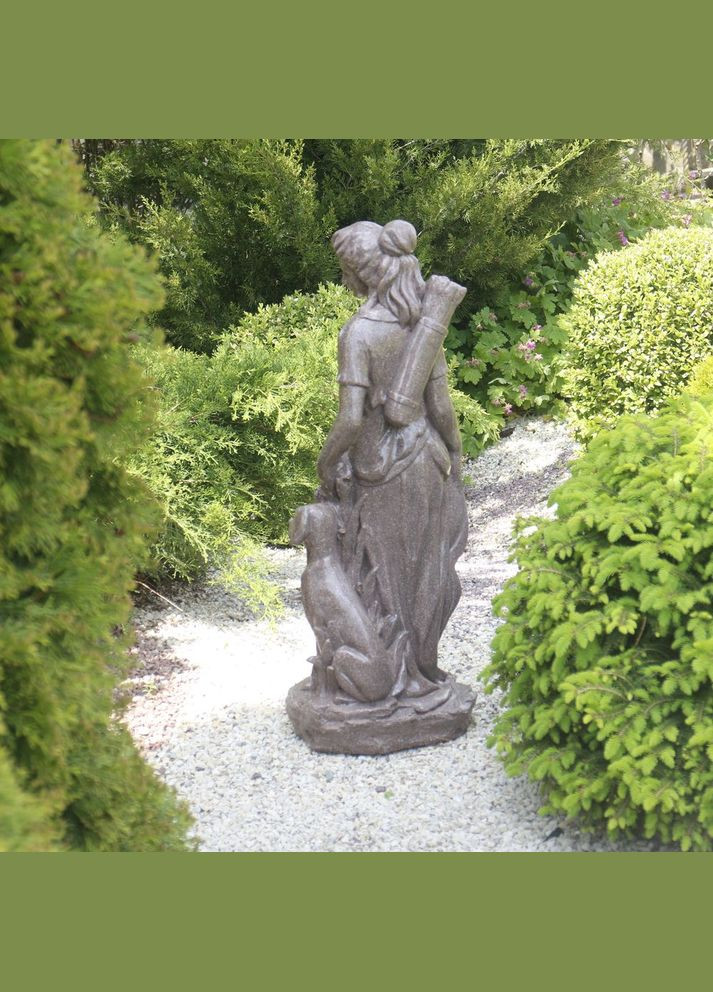 Садова статуя Богиня полювання Артеміда граніт 84x34x27 см (ССПГ12041-1 Червоний) Гранд Презент (285720638)