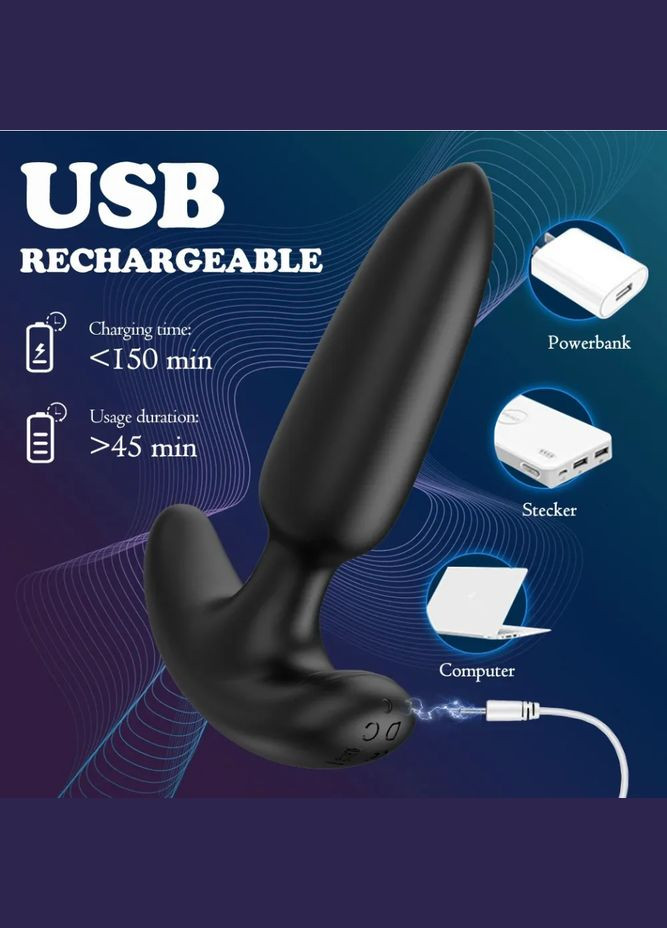 Анальная пробка с вибрацией и удаленным управлением Soft Touch (301425177)