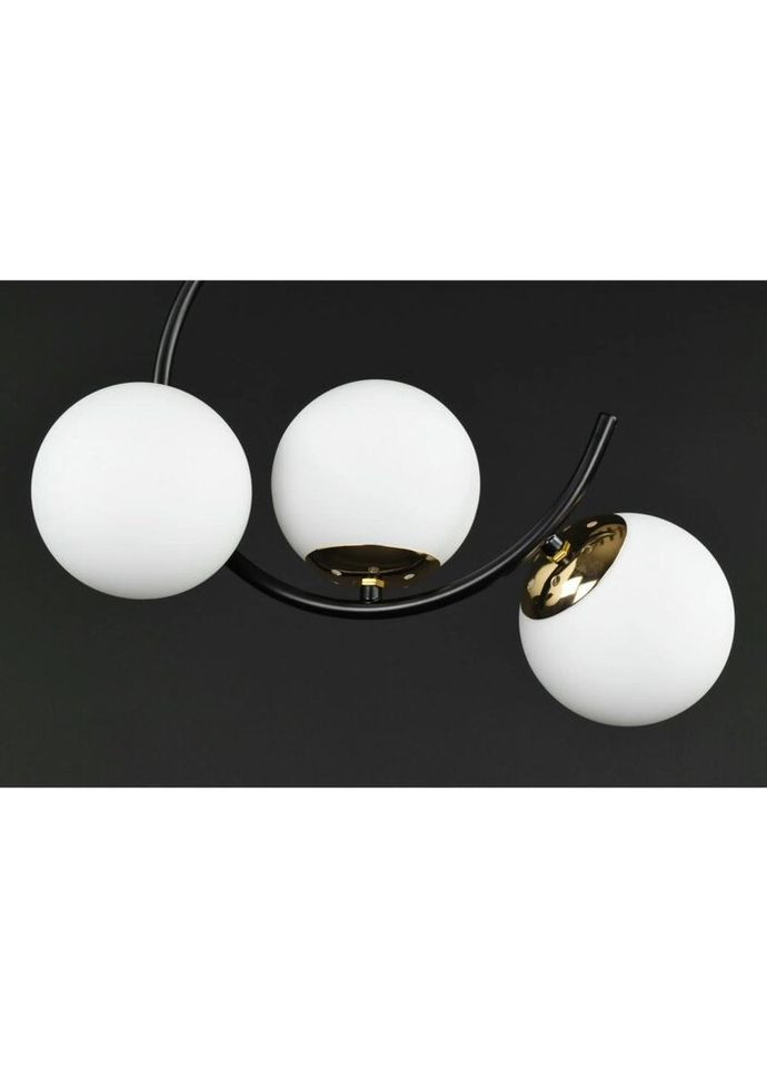 Люстра потолочная на 3 лампочки 27434 Черный 45х24х40 см. Sunnysky (324395947)