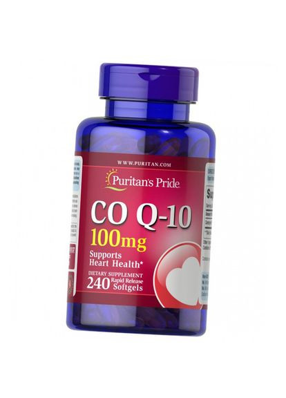 Коэнзим Q10, Co Q-10 100, Puritan's Pride 240гелкапс (70367012) Puritans Pride (322724504)