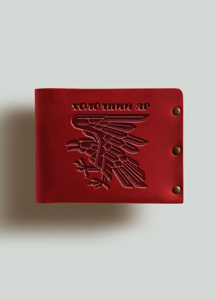 Кошелек на заклепках Холодный Яр натуральная кожа Crazy horse с отделениями для карт Turtle (302660198)