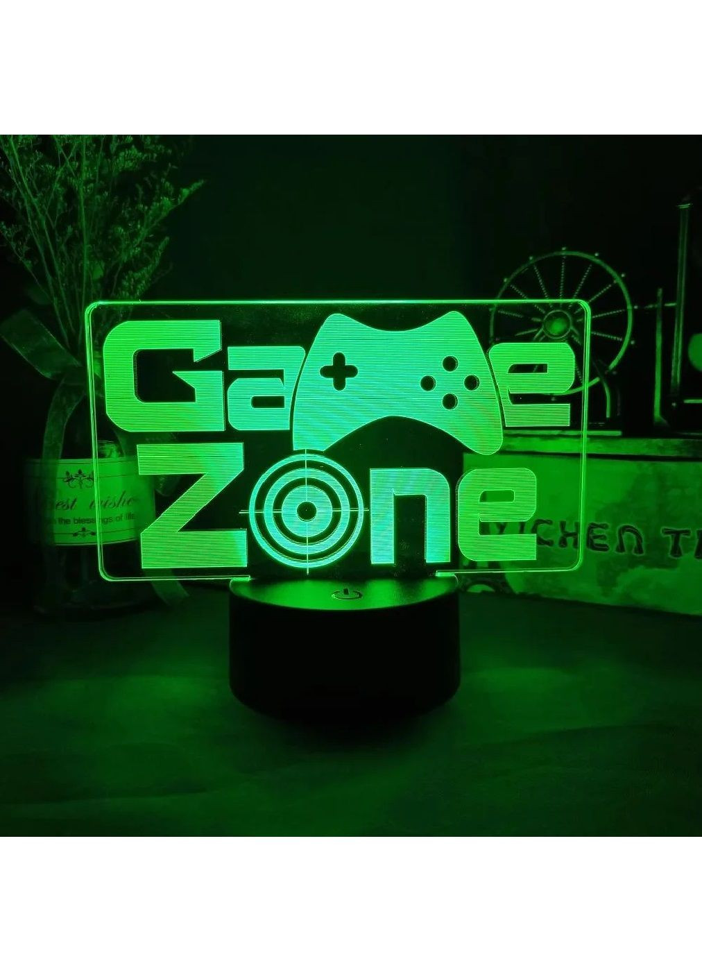 Настільний 3D LED нічник від USB з пультом регулюванням режимів підсвічування 16 кольорів світіння (480823-Prob) Game Zone Unbranded (344464782)