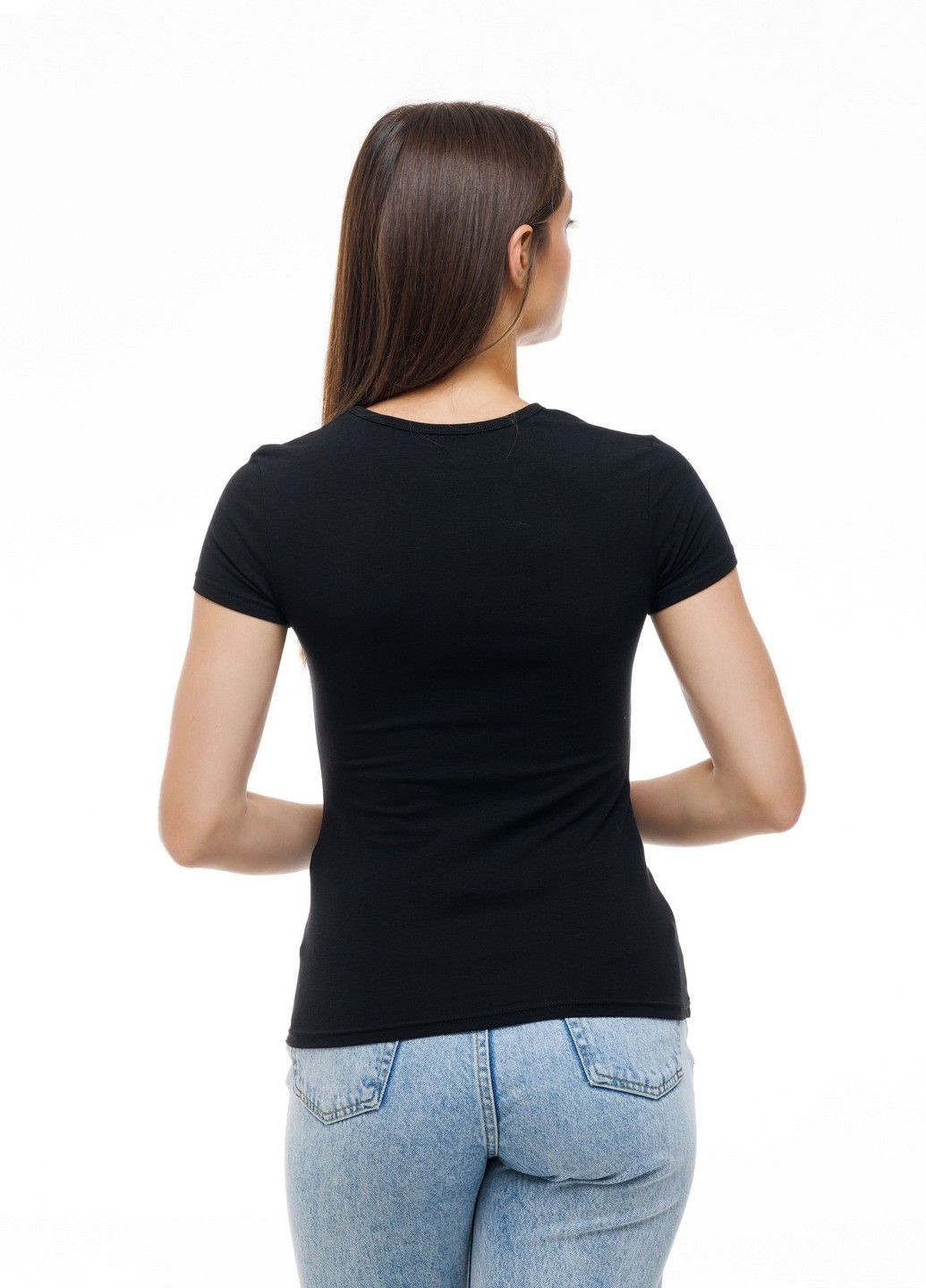 Жіноча футболка з бамбуку з коротким рукавом XS чорний (5123533290911) Наталюкс 51-2353 - (353501752)