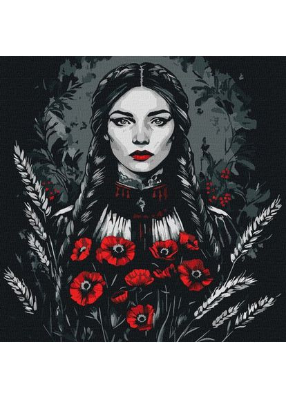 Картина за номерами - Жіноча сила ©art_selena_ua 40х40 см IDEYKA (362219902)