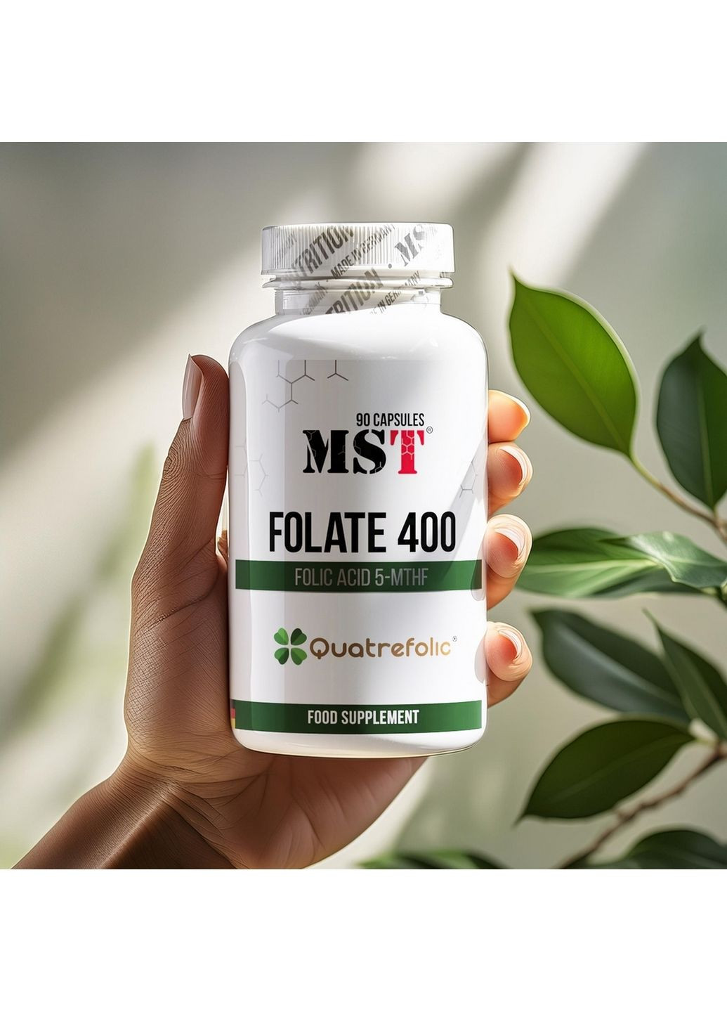 Витамины и минералы Folate 400 Quatrefolic, 90 капсул MST (315873791)