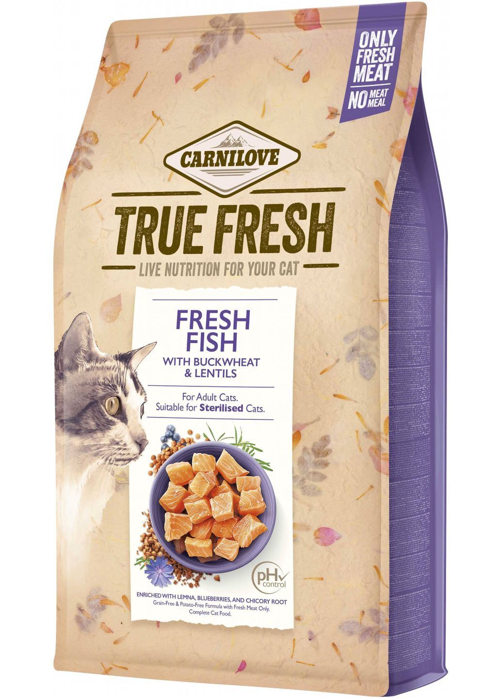 Сухий корм для дорослих кішок True Fresh Cat Fish з рибою 340 г (8595602561414) Carnilove (308340542)