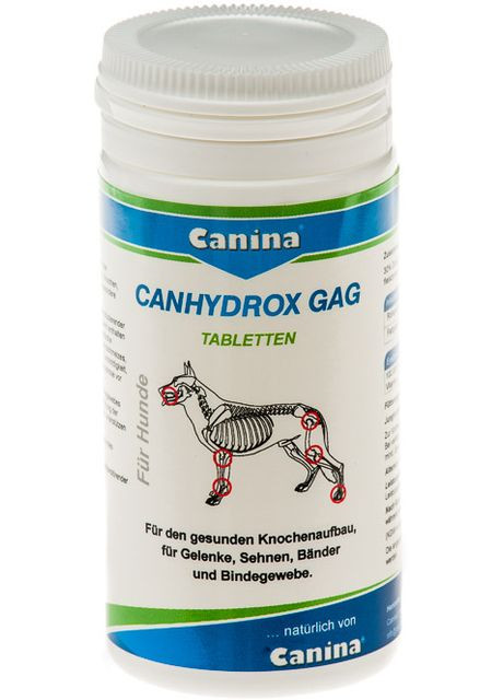Таблетки для костей и суставов для собак Petvital Canhydrox GAG (Gag Forte) 60 таблеток / 100 г (4027565123490) Canina (279566147)