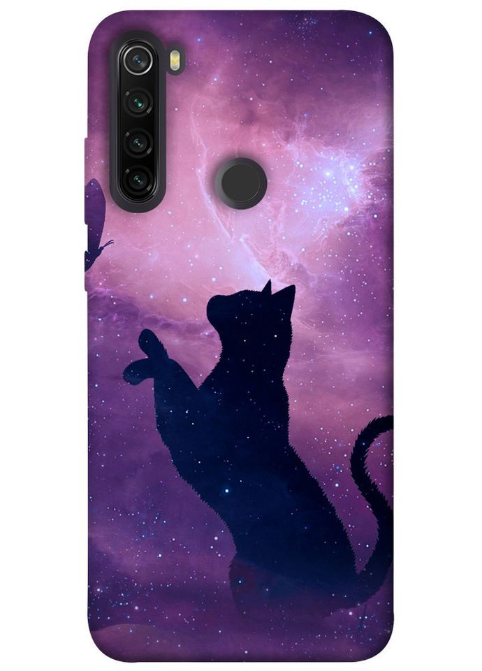 Чохол з принтом для Xiaomi Redmi Note 8T / на Ксяомі, сяомі, ксіомі редмі ноте 8т Кіт і метелик No Brand (339060469)