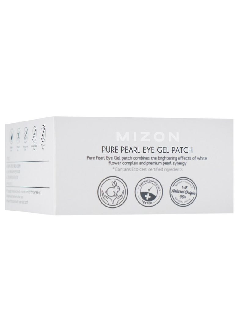 Гідрогелеві патчі з екстрактом білих перлів Pure Pearl Eye Gel Patch 60шт (2-909679) Mizon (369793588)