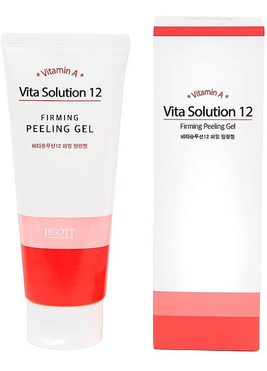 Пілінг-гель для обличчя зміцнювальний Vita Solution 12 Firming Peeling Gel 180ml (1138950-109925) Jigott (368645259)