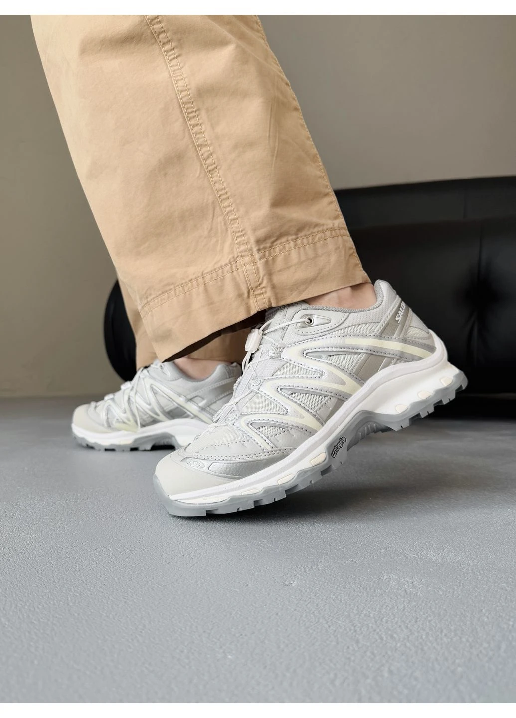 Білі кросівки чоловічі salomon xt-quest grey/white саломон хт квест білі демісезон No Brand