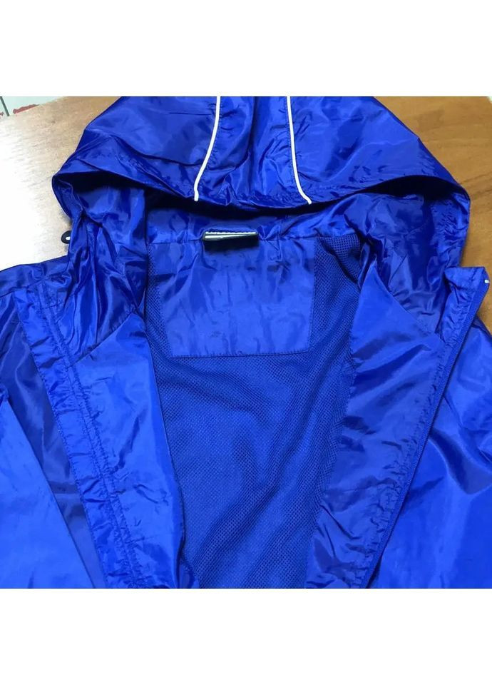 Синя демісезонна вітровка No Brand