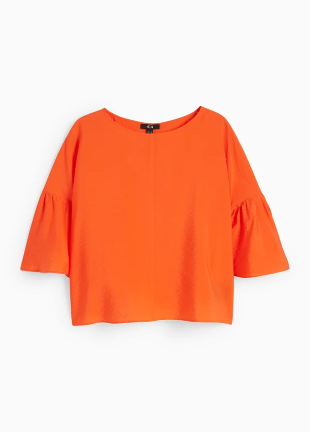 Оранжевая летняя блузка C&A
