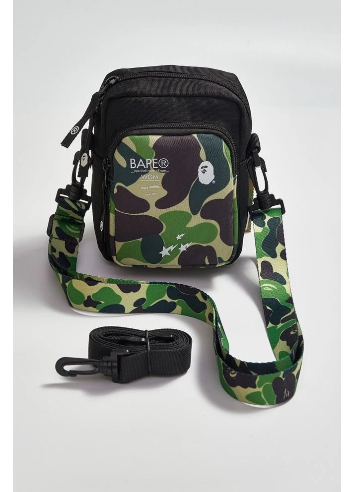 Сумка через плечо 17*12,5*5 Зелёный Bape (377752436)