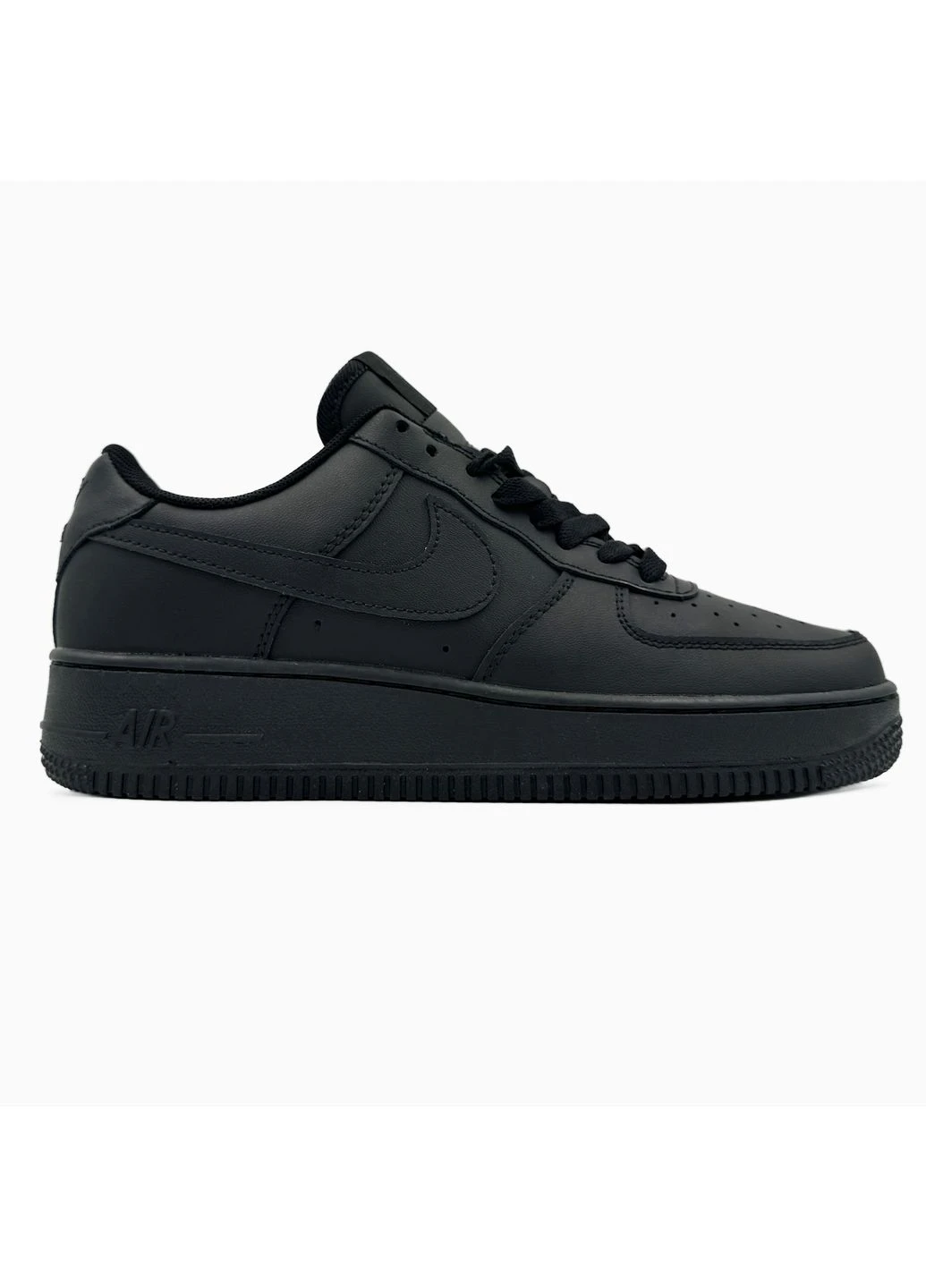 Чорні кросівки чоловічі nike air force black найк аір форс чорні демісезон No Brand