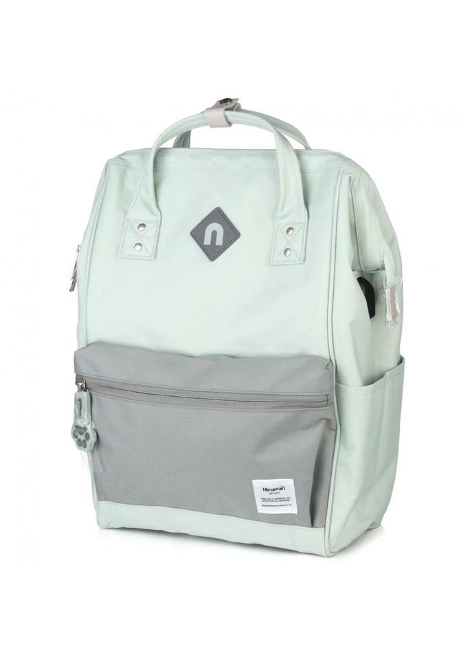 Рюкзак водостойкий текстиль 19л на 1 отделение размер 28×40×17 см 9004-03 USB мятный с фисташковым Himawari (314808795)