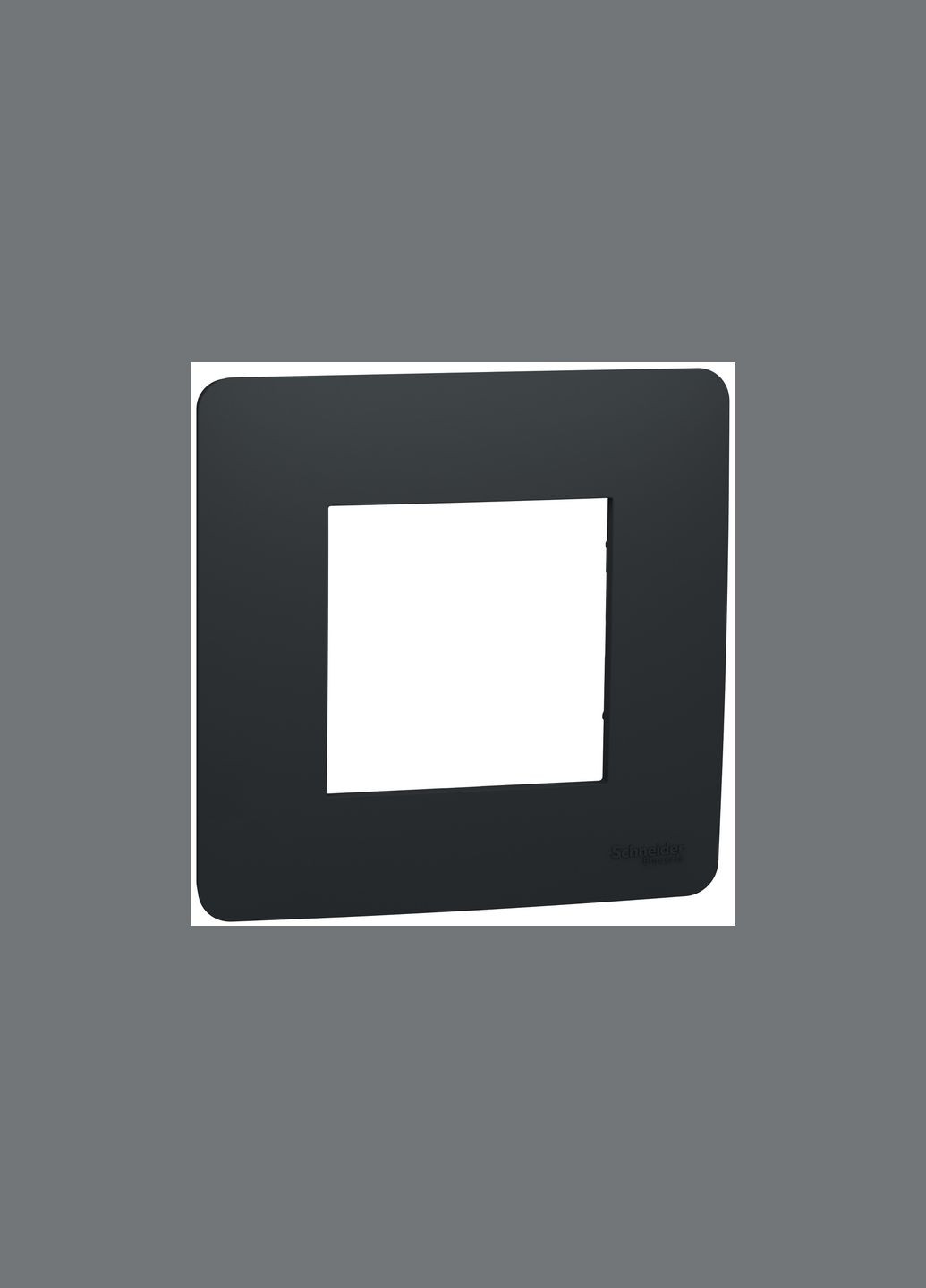 Рамка 1-постова антрацит [NU200254] ABS-UV Unica New Шнейдер Електрік Schneider Electric (344545212)