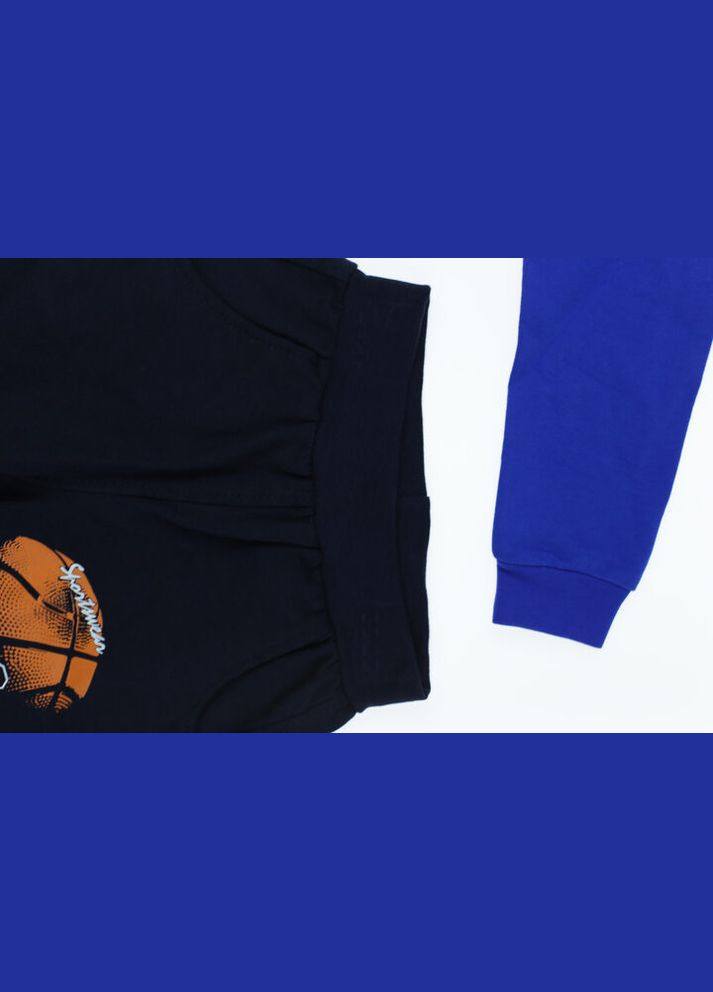 Костюм з довгим рукавом для хлопчика трикотажний Basket синій 98 см (41215) BABYKROHA (315721353)