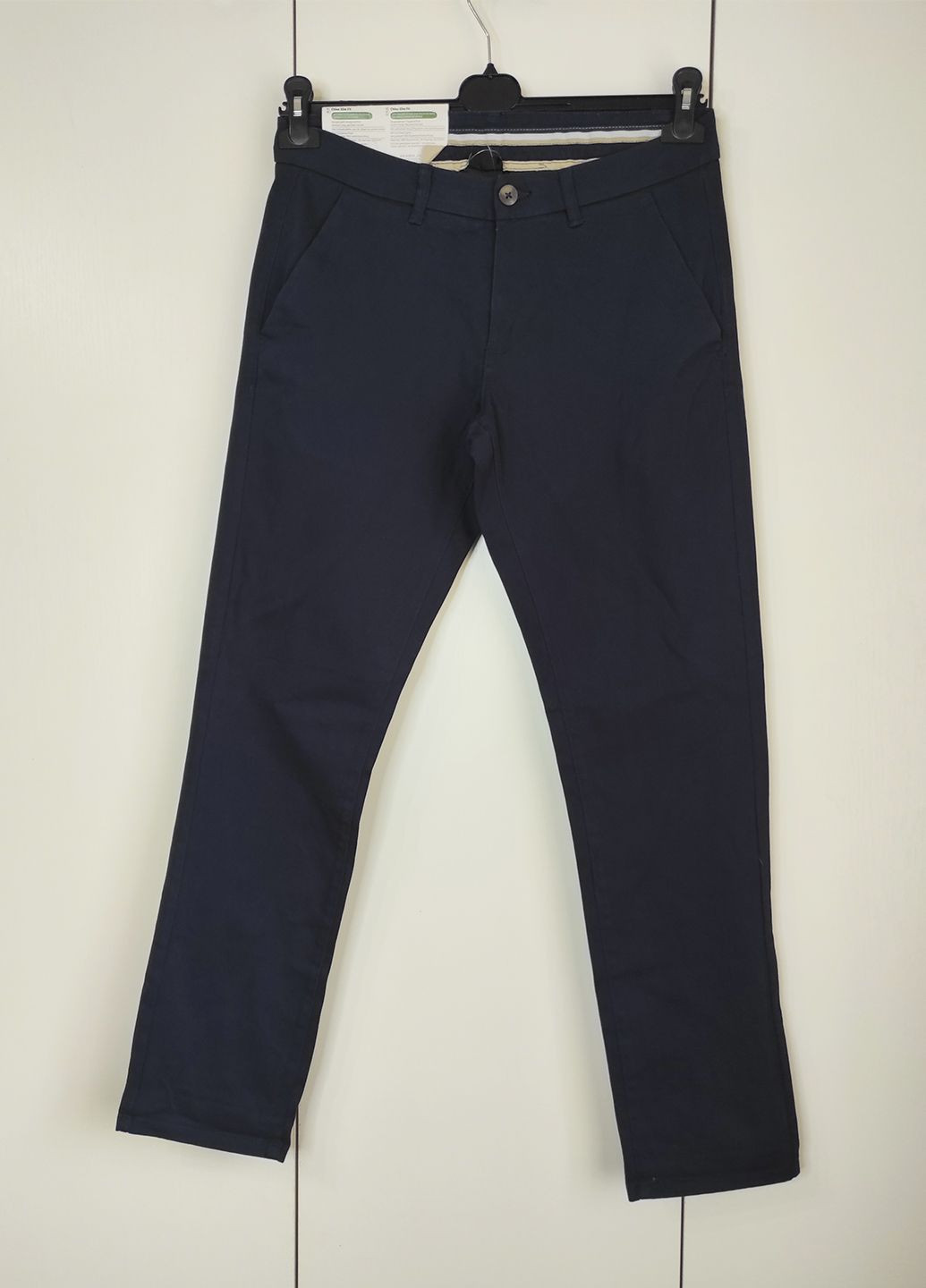 Синие классические, повседневный, кэжуал демисезонные зауженные, чиносы брюки Livergy