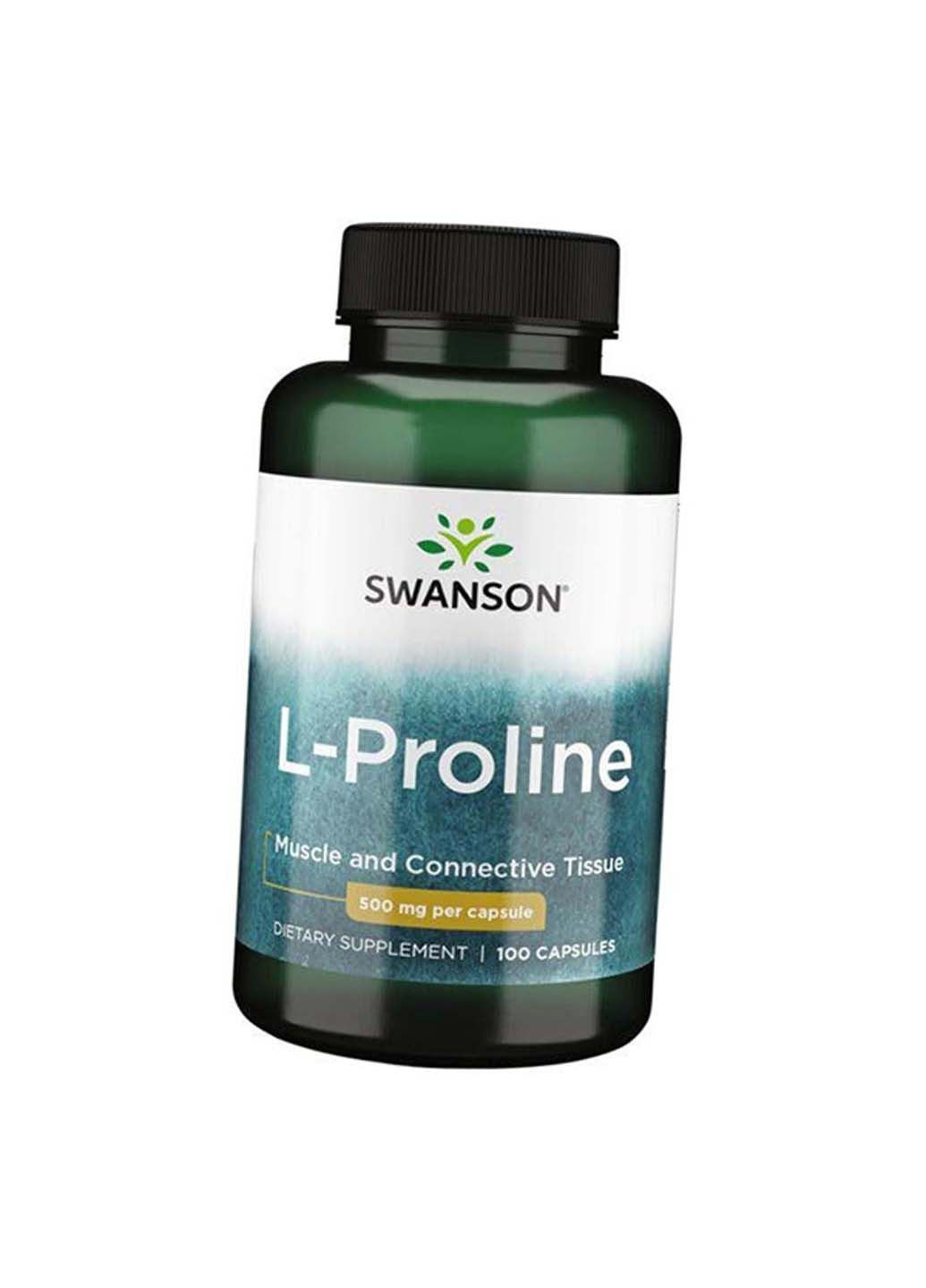 Л Пролін L-Proline 500 100 капс Swanson (285794328)