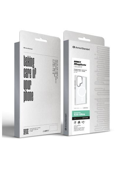 Чохол до мобільного телефона (ARM82266) ArmorStandart Unit MagSafe Samsung S25 Ultra Matte Clear Silver (357490982)