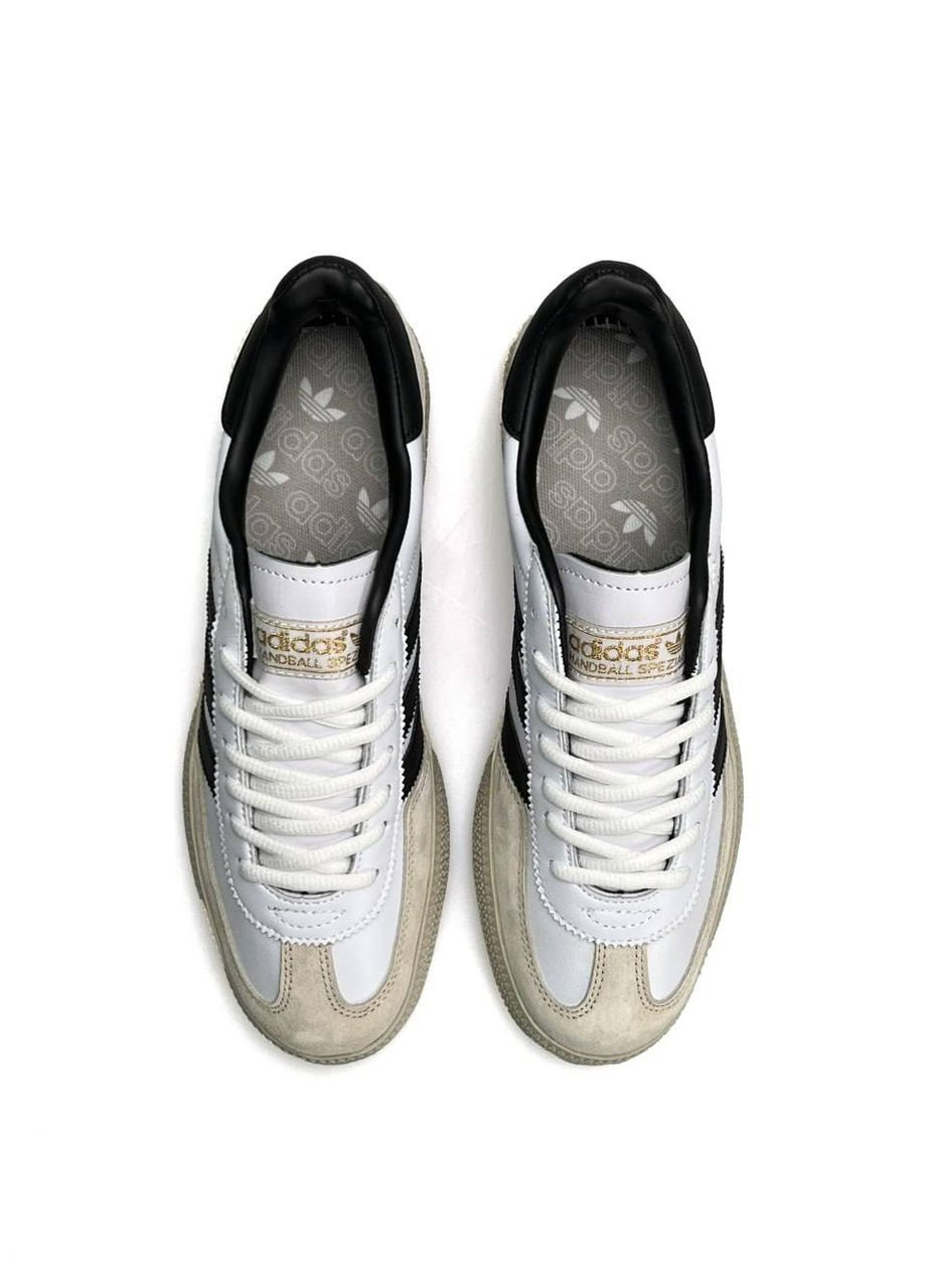 Белые демисезонные кроссовки мужские adidas No Brand Spezial White Beige Black