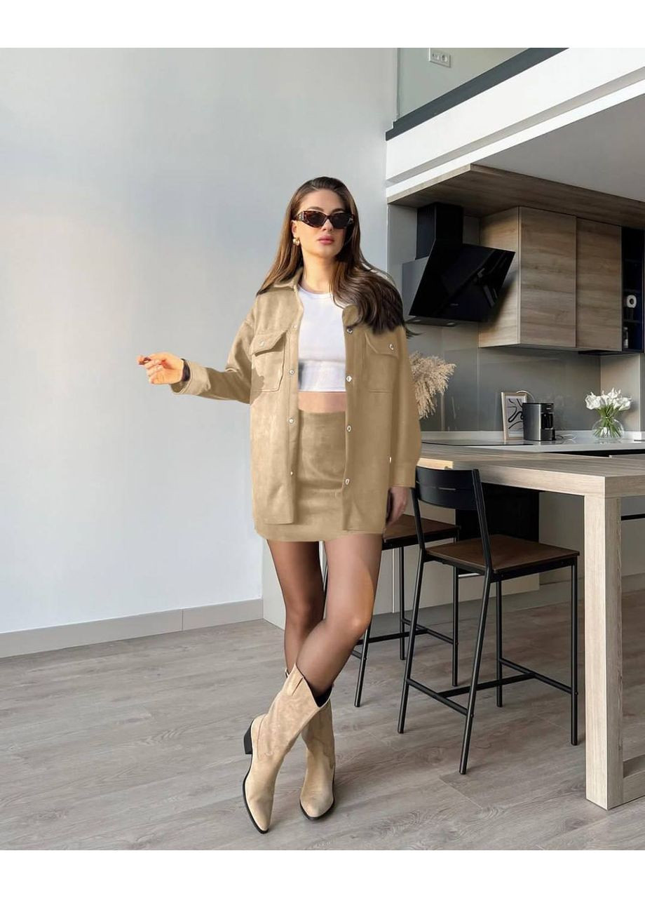 Женский замшевый костюм FINO Mode (360404776)