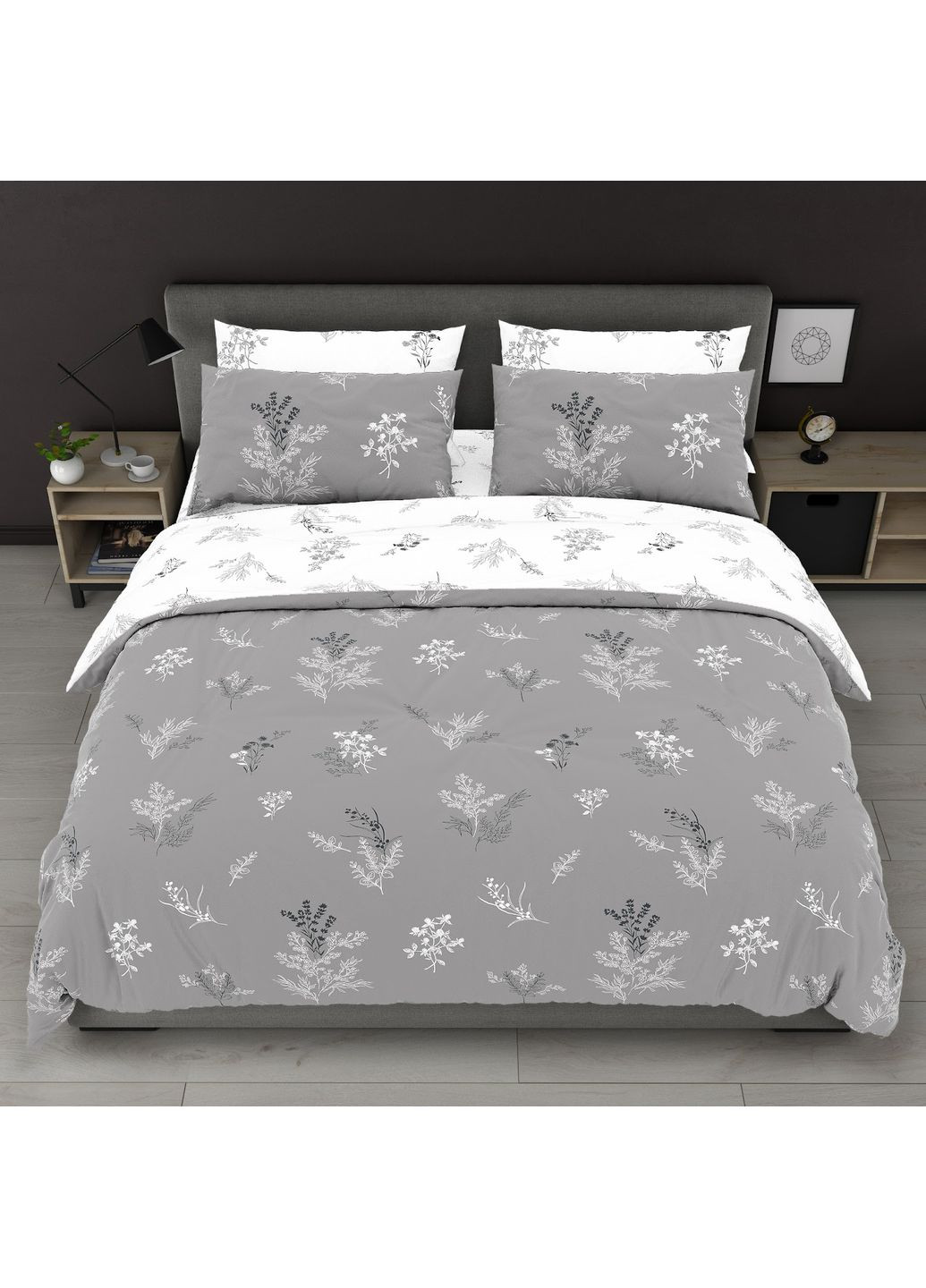 Комплект постільної білизни Бязь Голд "Ітея" Євро 200х220 см No Brand (366077934)