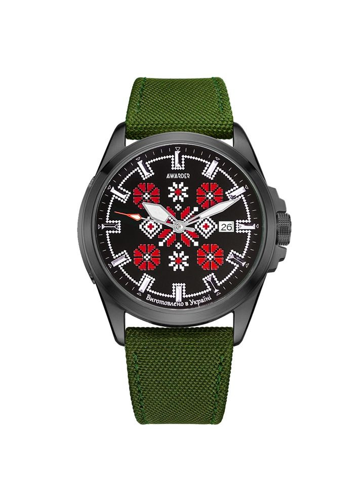 Embroidery Black-Red Green Automatic 10ATM Awarder (341822325)