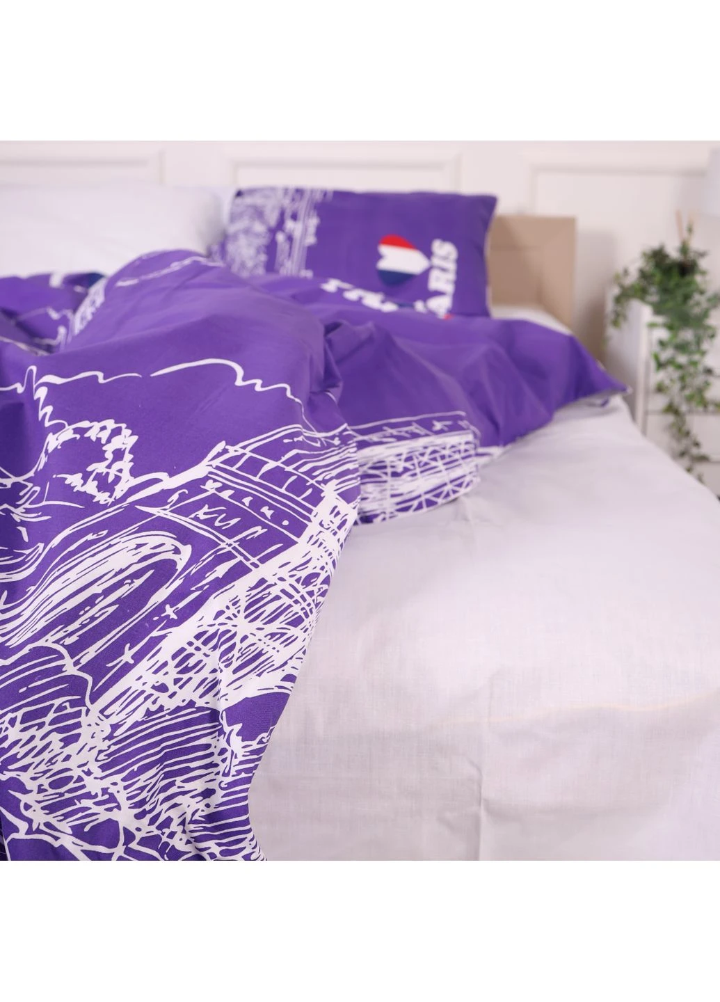 Комплект постільної білизни Бязь 19-0426 Fucsia Двоспальний Mirson (398966201)