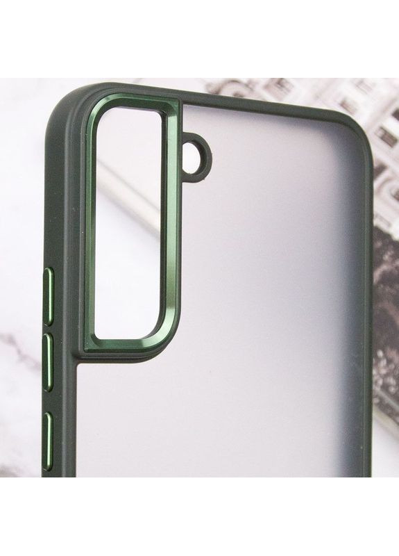 Чохол TPU+PC North Guard для Samsung Galaxy S22+ Темно-зелений Epik (373255590)