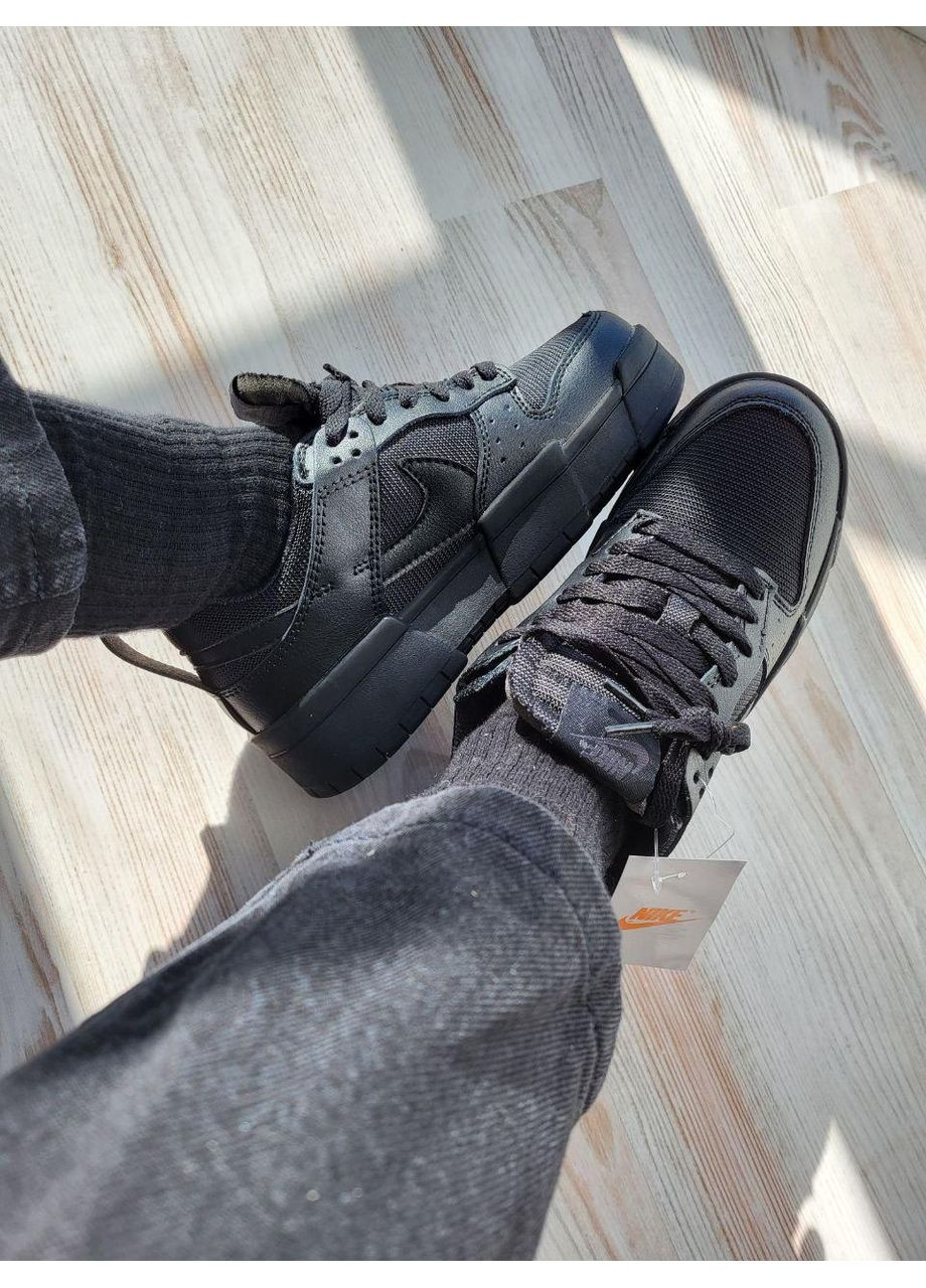 КРОСІВКИ ЖІНОЧІ NIKE DUNK LOW DISRUPT BLACK НАЙК СБ ДАНК No Brand чорні демісезони (367175241)