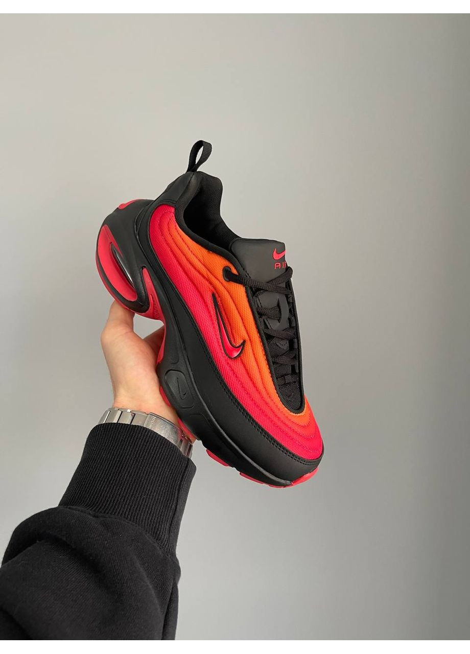Красные демисезонные кроссовки мужские и женские nike air max portal red black | найк аир макс портал красные черные No Brand