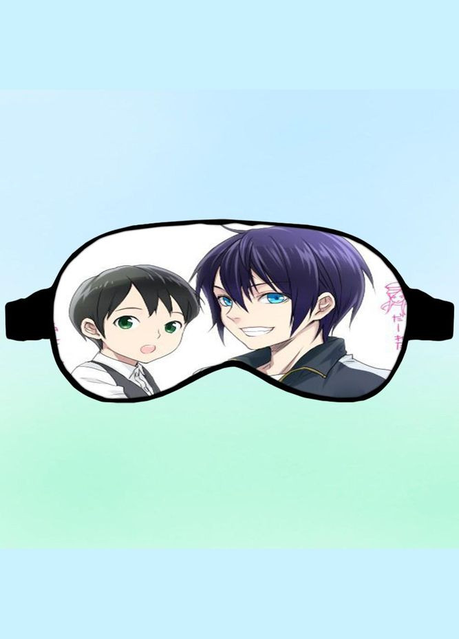 Маска для сну Аніме Бехатній Бог #0010 чорна No Brand (315041992)