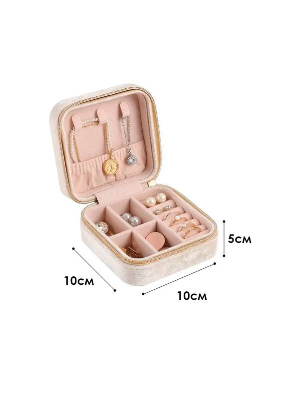 Скринька для зберігання прикрас SP-01247 Beige органайзер для ювелірних виробів 10 шт. Casegrace (360504966)