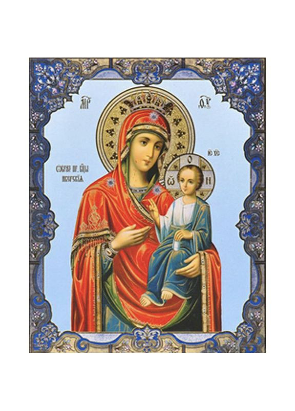 Алмазна мозаїка квадратними стразами Ікони Діамантова вишивка Богородиця 40х50 на полотні SK86015 Strateg (356607095)