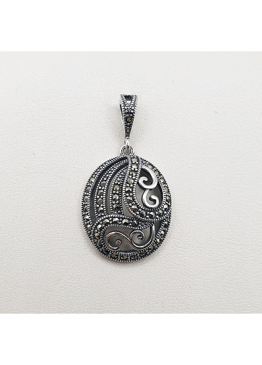 Кулон срібний з марказитом 4,32 г No Brand (369737722)