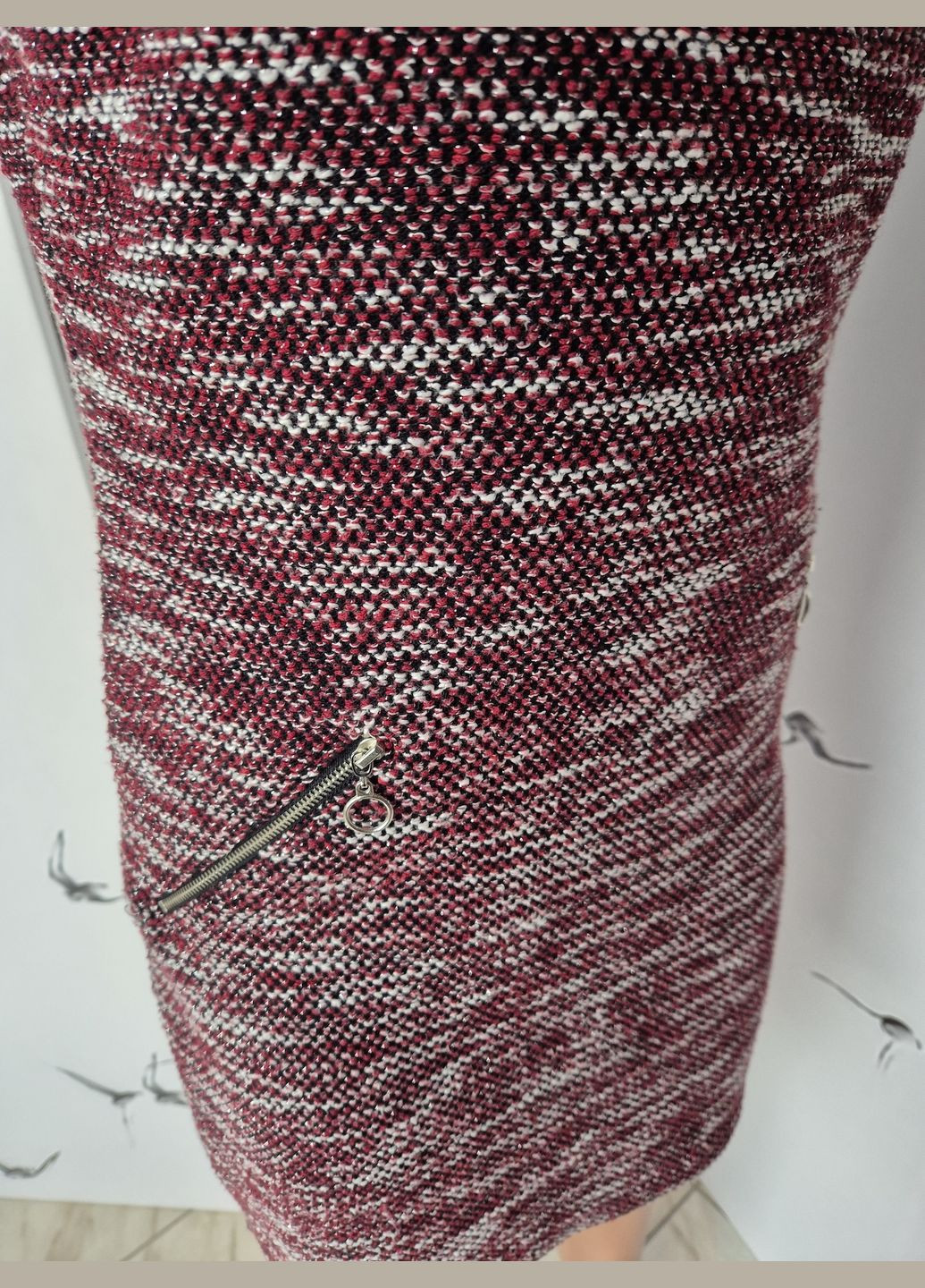 Комбінована сукня жіноча по фігурі з короткими рукавами Select