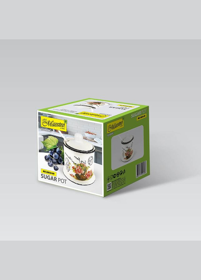 Цукорниця з ложкою MR-20050-09 9х9х10.5 см Maestro (364500208)
