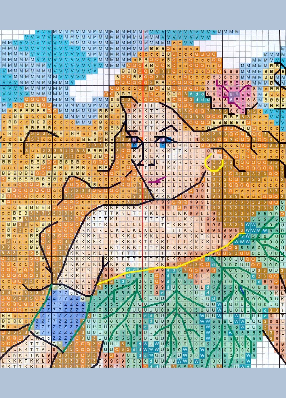 Набор для вышивания по нанесённой на канву схеме "Mermaid (5)". AIDA 14CT printed 43*56 см Joy Sunday (313614580)