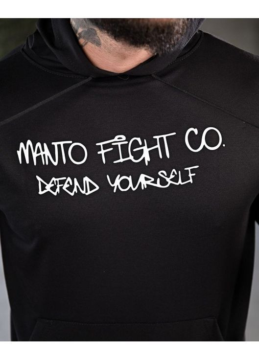 Стильне чоловіче худі Manto чорне No Brand (361444817)