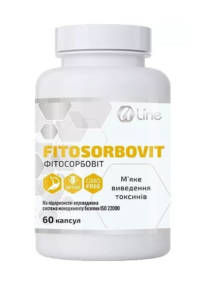 Фітосорбовіт 60 капс., очищення організму, знижує алергічні прояви,. A-line (350314768)