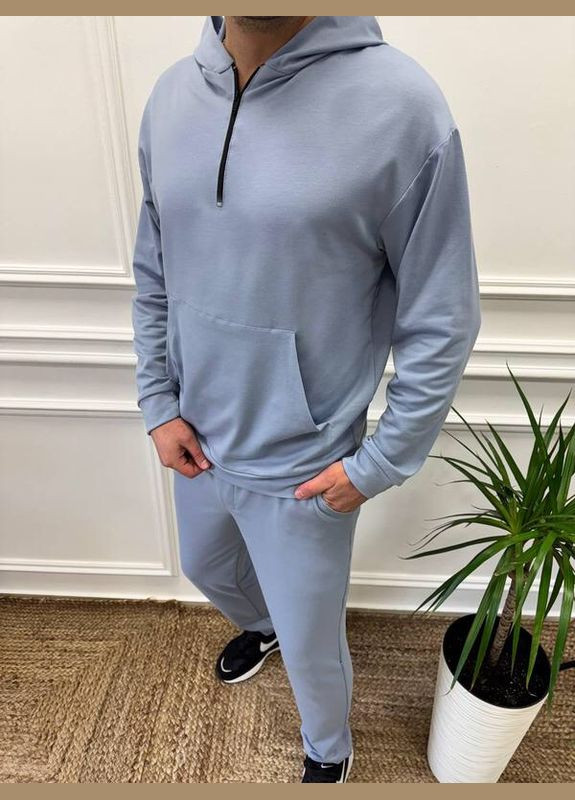 Сірий весняний костюм No Brand