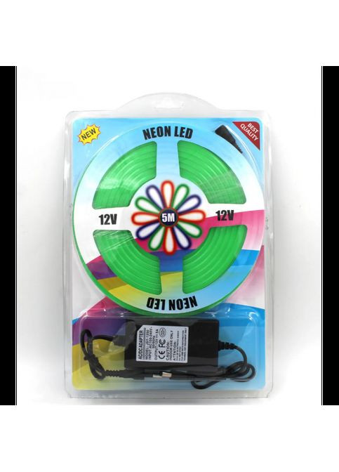 Светодиодная неоновая лента NEON 220В JL 2835-120 G IP65 герметичная 5 метров Зелёная MDR No Brand (371793823)