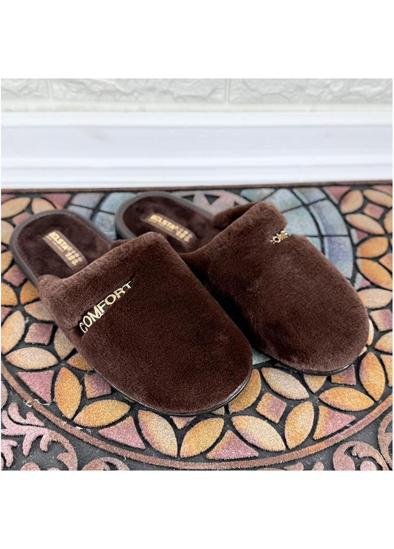 Чоловічі кімнатні тапочки VS-0005-28-2 Коричневі No Brand (351363042)