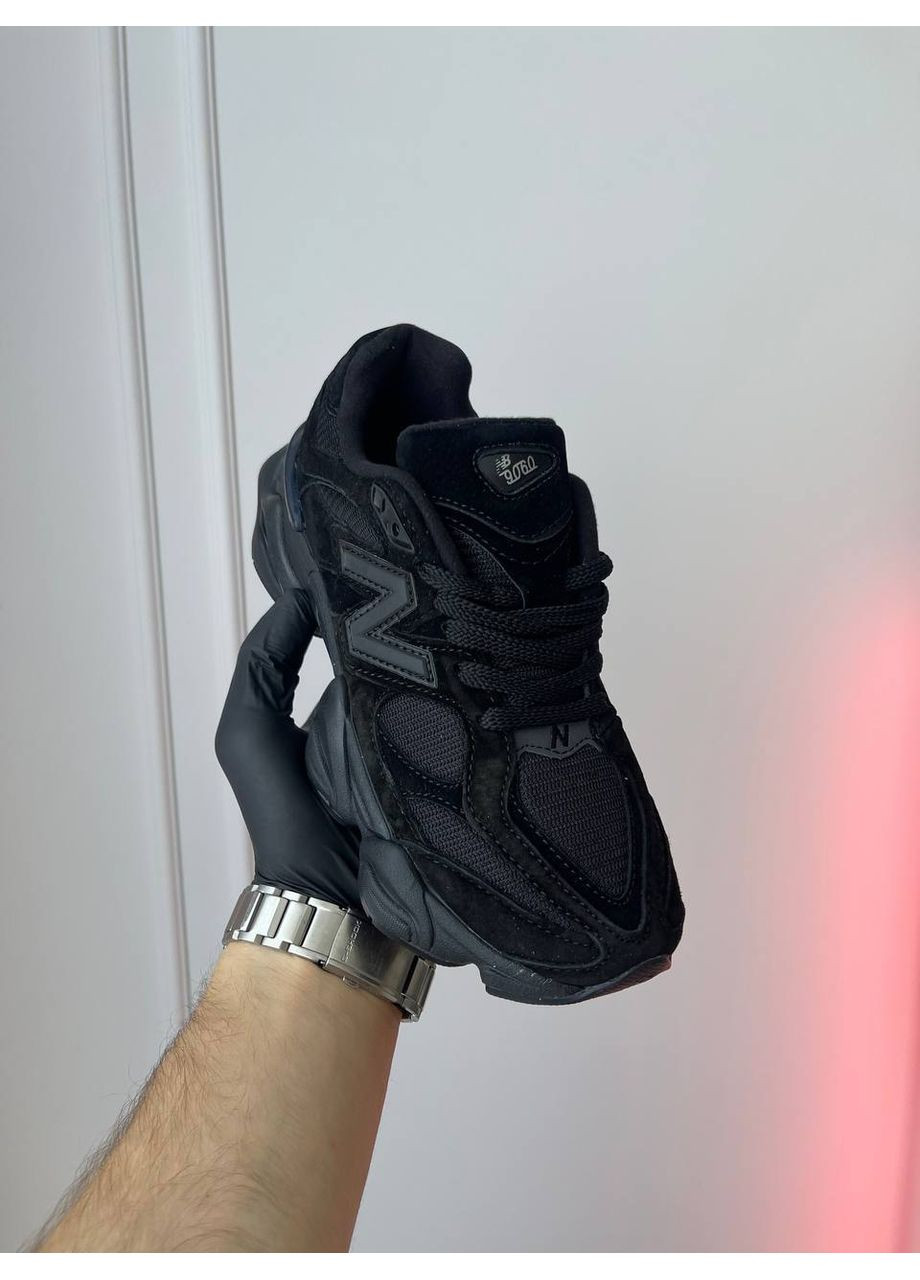 Кроссовки женские и мужские New Balance 9060 Triple Black | Нью Баланс 9060 черные No Brand чёрные демисезоны (362035178)