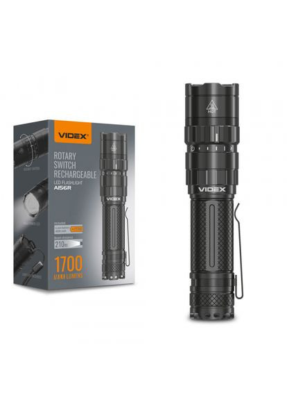 Портативный светодиодный фонарик VLF-A156R 1700Lm 6500K (VLF-A156R) Videx (370253584)